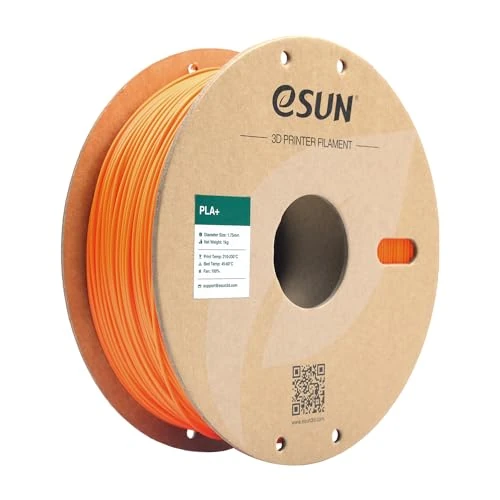 eSUN PLA+ Filament 1.75mm, 3D Printer Filament PLA Plus, Maatnauwkeurigheid +/- 0.03mm, 1kg Spoel (2.2 LBS) 3D Print Filament voor 3D Printers, Oranje