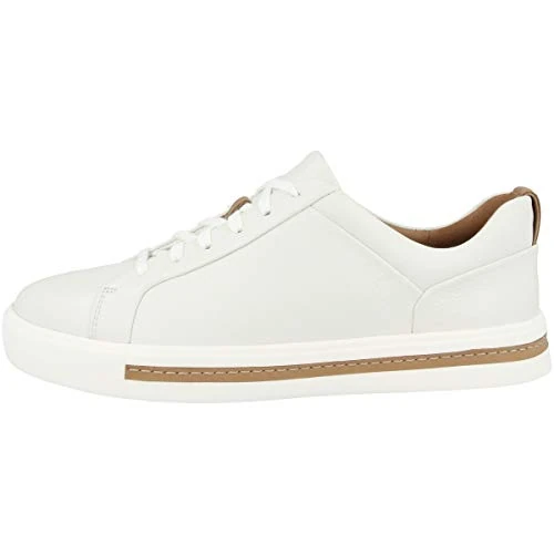 Offerta a tempo: Clarks Un Maui Lace, Scarpe da ginnastica Donna, White Leather, 36 EU - 46% da 110.00 € a 59.54 €