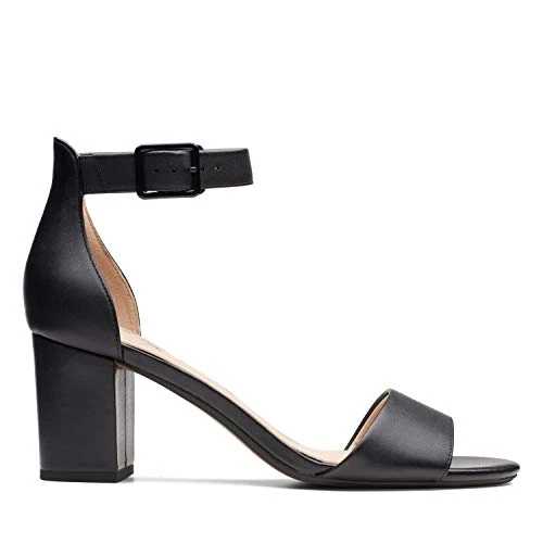 Zeitlich begrenztes Angebot: Clarks Damen Deva Mae Pumps, Black Leather, 39 EU von 79.95 € auf 63.96 € (20% Rabatt)