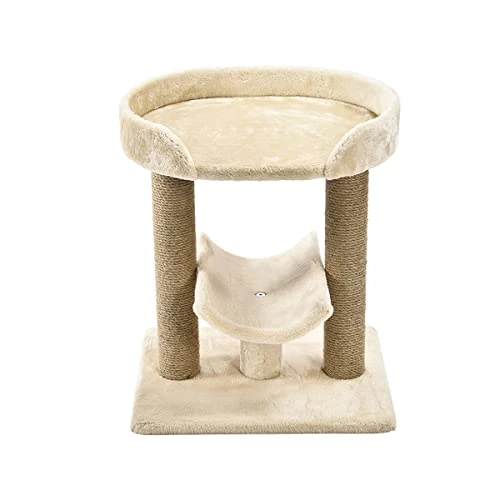 Limited-time offer: Amazon Basics Top Platform Cat Tree With Scratching Post - 18 x 14 x 22 Inches, Beige from 26.75 GBP to 26.75 GBP (save 0%)