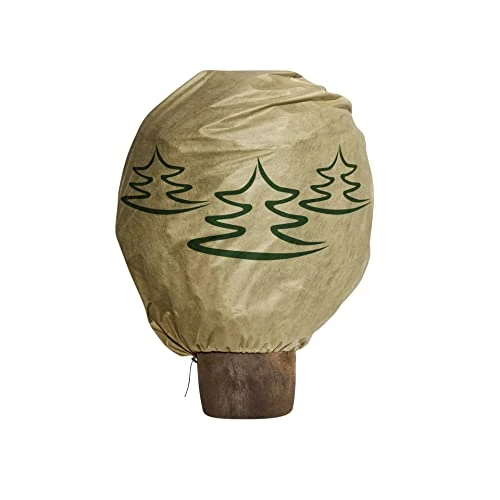 Windhager Housse de protection en non-tissé pour sapin de Noël Beige Taille XL 1,1 x 1,2 m