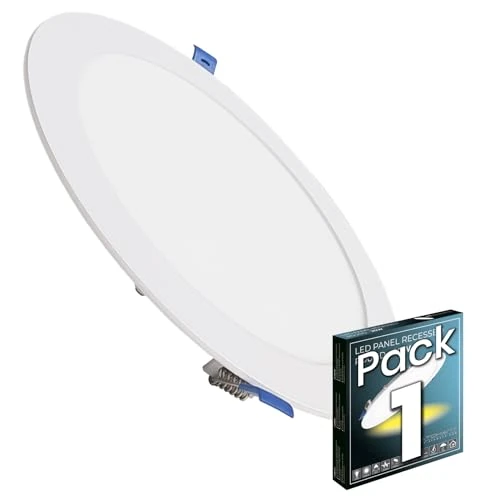 Tijdelijke aanbieding: LED ATOMANT Led-plafondlamp, extra vlak, rond, 220 mm, 20 W, 1800 lumen, koudlichtkleur (6500 K), standaard snede 200 mm, drivers inbegrepen van 17.23 € naar 17.23 € (0.00% korting)