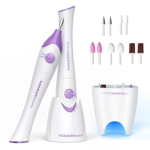 Limited offer: TOUCHBeauty TB-1335 Electric Manicure Set, 5 in 1 Professional Nail Care Pedicure Set, Powerful Nail File with Buffing Tools and UV LED Nail Dryer for Home & from 19.98 EUR to 12.99 EUR (save 35%)