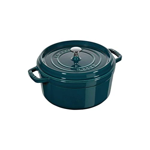 Limited offer: STAUB Cast Iron Roaster/Cocotte, Round, 26 cm, 5 L, La Mer from 389.95 EUR to 389.95 EUR (save 0%)