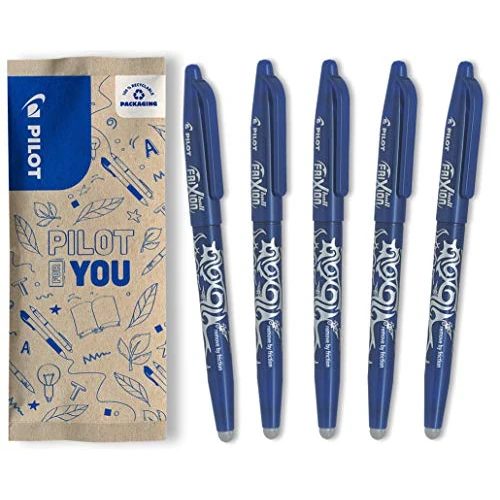 Limitiertes Angebot: PILOT - FriXion Ball 0.7 Set - 5 Stück: Farbe Blau - Radierbare Tintenroller 0,4mm Strichstärke - Angenehme Schreibführung, Thermosensitive Tinte, Austauschbare Mine - Mittlere Spitze von 12.95 EUR auf 12.95 EUR (Spare 0%)