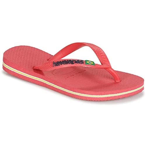 Havaianas - Slim Brasil Logo, Chanclas Cómodas, Duraderas y Ligeras, Homenaje a Brasil, Bandera en Tiras y Suela, Mujer