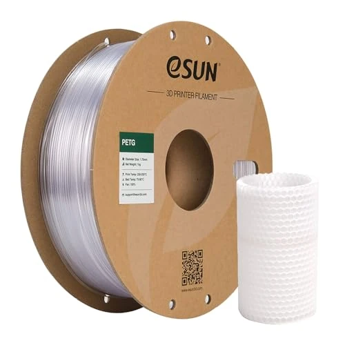 Limited-time offer: eSUN PETG Filament 1.75mm, 3D Printer Filament PETG, Dimensional Accuracy +/- 0.05mm, 1KG Spool (2.2 LBS) 3D Printing Filament for 3D Printers, Natural from 19.99 GBP to 19.99 GBP (save 0%)