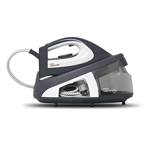 Begrenztes Angebot: Polti Vaporella Simply VS10 12, Dampfbügeleisen mit herausnehmbarem 1,5-Liter-Wassertank, max. Pumpe 6,5 bar, Leistung 2200 W, ECO-Funktion, Grau und Weiß von 104.26 EUR auf 98.00 EUR (Rabatt 6%)