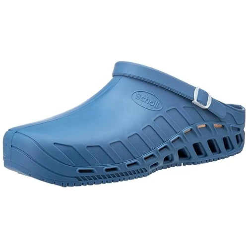 Scholl Clog EVO, Zuecos Sanitarios Profesionales Unisex Adulto, Azul, 47 EU
