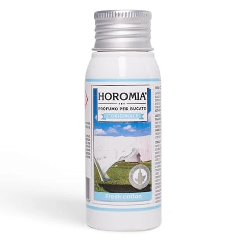 Offerta a tempo: HOROMIA Profumo per Bucato Fresh Cotton 50ml - Profuma Bucato per Lavatrice e Asciugatrice - 38% da 6.40 € a 3.99 €