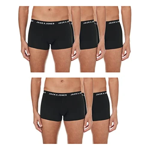 Tijdelijke aanbieding: Jack & Jones JACHUEY TRUNKS 5 PACK Boxers zwart Basics, Casual wear, Kerstmis van 35.12 EUR naar 20.72 EUR (korting 41%)