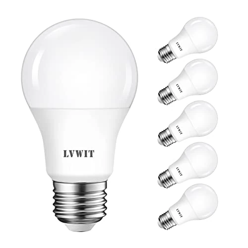 Oferta limitada: LVWIT Bombillas LED E27, 8W Equivalente a 60W, 4000K Luz Blanca Neutra, 806 LM, Bajo Consumo, El Ángulo del Haz 150°. No Regulable - Pack de 6 Unidades. de 15.99 EUR a 9.84 EUR (ahorro 38%)