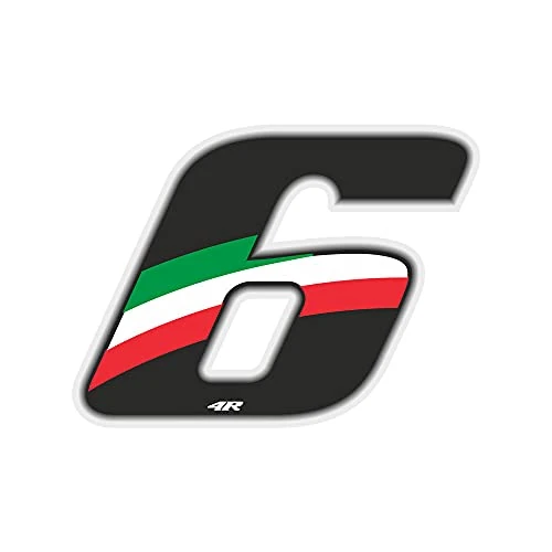 Limited-time offer: 4R Quattroerre.it Racing Number 6, Italy Flag Small 6,5 x 7,5 cm from 1.32 £ to 1.32 £ (save 0.0%)