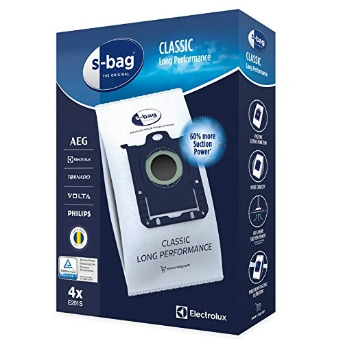 Begrenztes Angebot: Electrolux E201S E201S-4 Staubsaugerbeutel S-Bag Long Performance, keine von 10.64 EUR auf 10.64 EUR (Rabatt 0%)