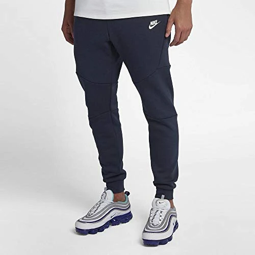 Nike M NSW TCH FLC Jggr Sport Trousers, Hombre, Obsidian/(White), 4XL