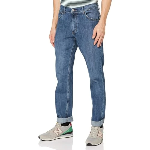 Offerta a tempo: Wrangler Red Kabel Regular, Jeans Uomo, Mid Stone, 42W / 30L - 15% da 49.95 € a 42.46 €