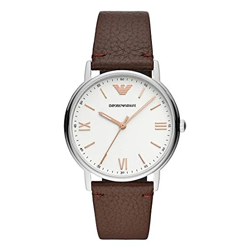 Begrenztes Angebot: Emporio Armani Watch for Men, Quarz-Dreizeigerwerk und 41mm Gehäusegröße mit Lederarmband von 84.70 EUR auf 84.70 EUR (Rabatt 0%)