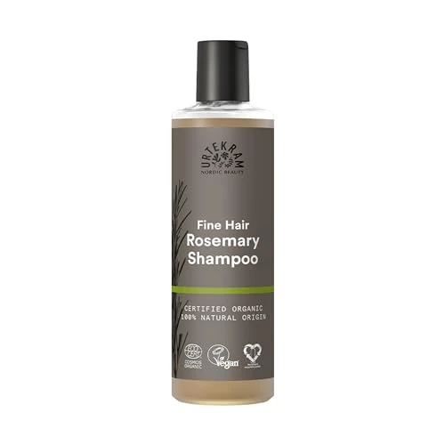 Offerta a tempo: Urtekram Shampoo al Rosmarino per Capelli Fini - Shampoo Certificato Biologico Vegan, Formula Nutriente e Rinforzante, Aloe Vera e Glicerina per Capelli Sani e Voluminosi, 250 ml (Confezione da 1) - 18% da 8.99 € a 7.40 €