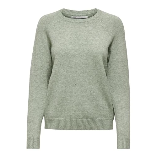 Oferta limitada: ONLY Onllesly Kings L/S Pullover Knt Noos Suéter, Multicolor (Basilw Melange), M Mujer de 32.99 € a 10.81 € (ahorro 67%)