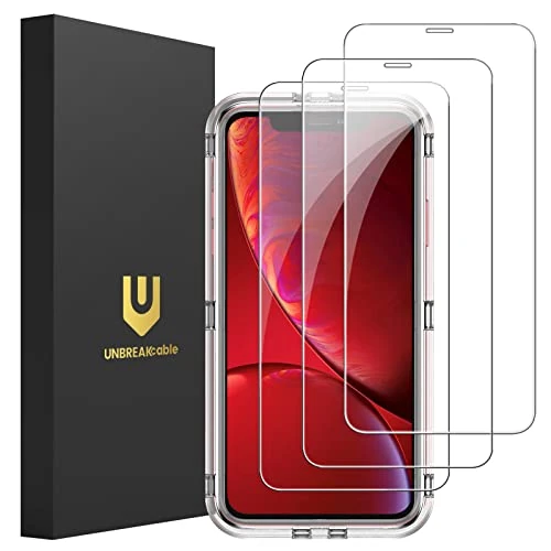 Limited offer: UNBREAKcable 3-Pack Screen Protector for iPhone 11/ iPhone XR, Double Shatterproof Tempered Glass [Easy Installation Frame] [9H Hardness] [99.99% Clear] [Case Friendly] for iPhone 11/ iPhone XR 6.1" from 13.99 EUR to 13.99 EUR (save 0%)