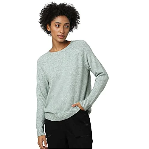 Tijdelijke aanbieding: Dames Melange Gebreide Trui Lange Mouw Top Ronde Hals Basic Gebreide Trui Regular Fit ONLLESLY van 29.99 EUR naar 23.09 EUR (korting 23%)
