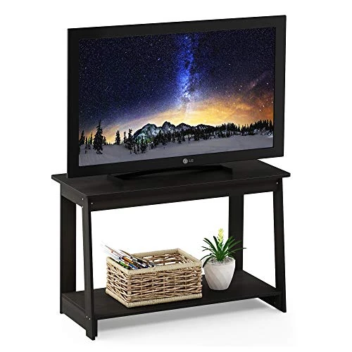 Furinno BEGINNING TV Stand, Entertainment Center, TV Console for TV up to 36 Inch, for Living Room, Bedroom, Espresso