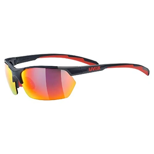Zeitlich begrenztes Angebot: Uvex sportstyle 114 - Outdoorbrille für Damen und Herren - verspiegelt - inkl. Wechselscheiben in den Filterkategorien 0, 1 und 3 - grey red/red - one size von 69.95 € auf 59.95 € (14% Rabatt)