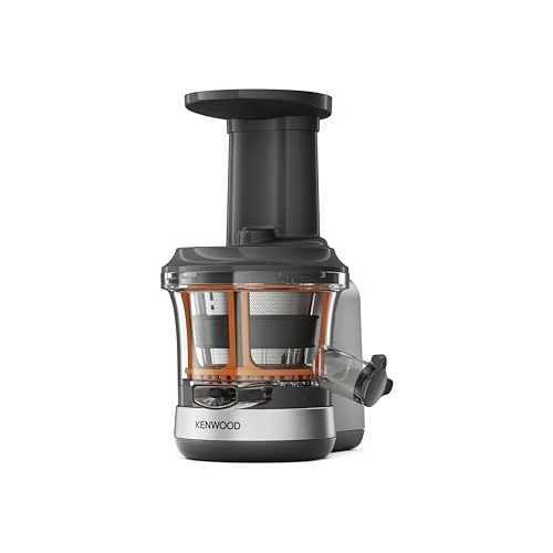 Offerta a tempo: Kenwood KAX720PL, Accessorio Centrifuga Estrattore di Succo Slow Juicer per impastatrice planetaria, dotato di caraffa 400ml, funzione risciacquo, Metallo/Plastica, Grigio Argento - 37% da 159.99 € a 101.17 €