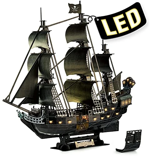 Offre limitee: CubicFun Puzzle 3D de Black Pearl - Maquette de Bateau de la Queen Anne's Revenge, Cadeau d'anniversaire pour Adulte, 293 Pièces de 44.99 EUR a 44.99 EUR (economie 0%)