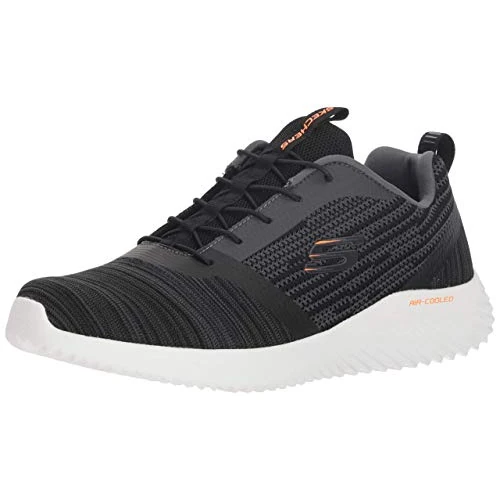 Offerta a tempo: Skechers Bounder 52504, Scarpe Uomo, Black Mesh Pu Trim, 42 EU - 38% da 74.95 € a 46.17 €
