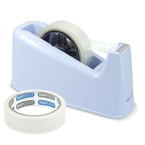 Offerta a tempo: Rapesco 1488 500 Dispenser per Nastro Adesivo con 2 Rotoli di Nastro, Azurro - 41% da 9.45 € a 5.58 €