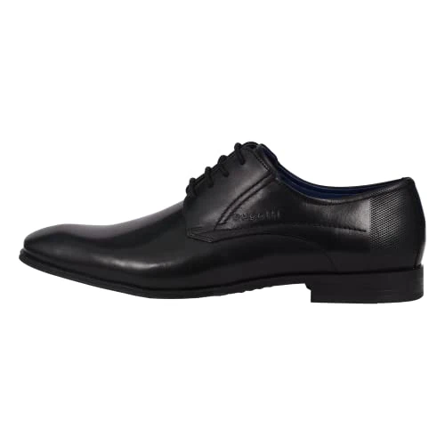 Offre limitée : bugatti Homme Chaussure basse d'affaires classique en cuir, Derby avec une coupe confortable, Noir, 43 EU de 55.93 € à 53.13 € (5% de remise)