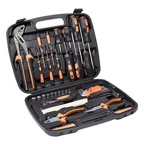Limited-time offer: Ribelli 57-Piece Tool Set, Tool Box with Screwdriver Bits, Hammer, Pliers, Screwdriver for Household, Garage & Workshop from 38.49 GBP to 38.49 GBP (save 0%)