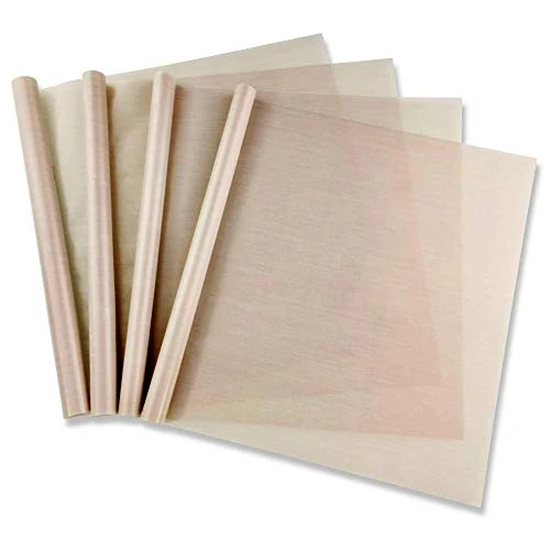 Pritogo Zestaw 6 folii do pieczenia teflonowych 42 x 33 cm + forma do pieczenia 260° wielokrotnego użytku (Zestaw 4 brązowych)