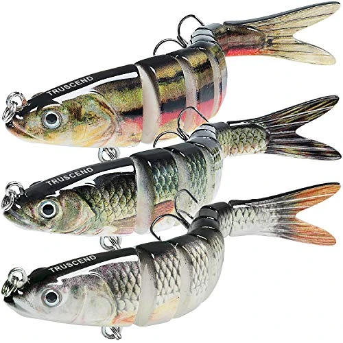 Limited-time offer: TRUSCEND Swimmax Easy Catch Fishing Lures with BKK Hooks, Wiggling, Vibrating, Rattling and Gurgling for More Bite, Heavy-Duty Dyneema Fiber Jointed Swimbaits for Bass, Trout, Walleye, Crappie, Pike from $19.99 to $19.99 (save 0.00%)