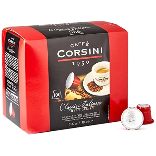 Corsini Caffè Classico Italiano Nespresso Compatible Capsule - 100 Pods