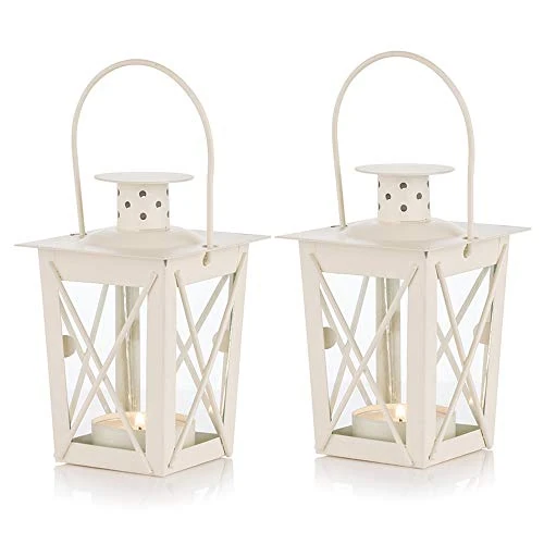 Offre limitee: NUPTIO Lot de 2 bougeoirs vintage en métal blanc pour bougies chauffe-plat et bougies chauffe-plat LED, centre de table décoratif pour jardin, fête, mariage de 18.98 EUR a 15.18 EUR (economie 20%)