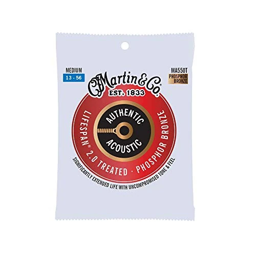 Limited offer: Martin Authentic Acoustic Guitar Strings - Lifespan 2.0 Treated from 14.99 EUR to 14.99 EUR (save 0%)