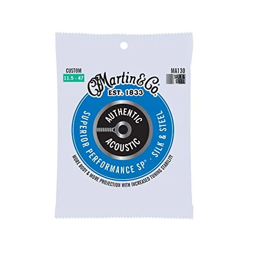 Offerta a tempo: Martin Acustico NUOVA VERSIONE Silk & Steel Custom (11½-47) Seta E Acciaio, Set singolo - 11% da 15.56 € a 13.90 €