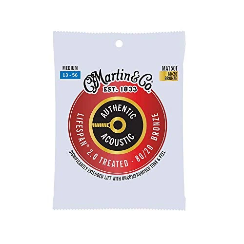 Offerta a tempo: MARTIN Acustico NUOVA VERSIONE Medium (13-56) 80/20 Bronzo Durata 2.0, Set singolo - 0.00% da 19.21 € a 19.21 €