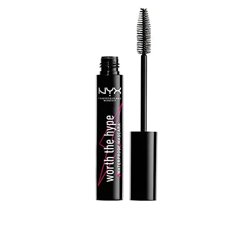 Offre limitée : NYX Professional Makeup, Mascara Waterproof Worth The Hype, Volume et Longueur, Brosse Conique, Formule Enrichie en Huile de Jojoba, Teinte : Black de 9.90 EUR à 8.84 EUR (remise 10%)