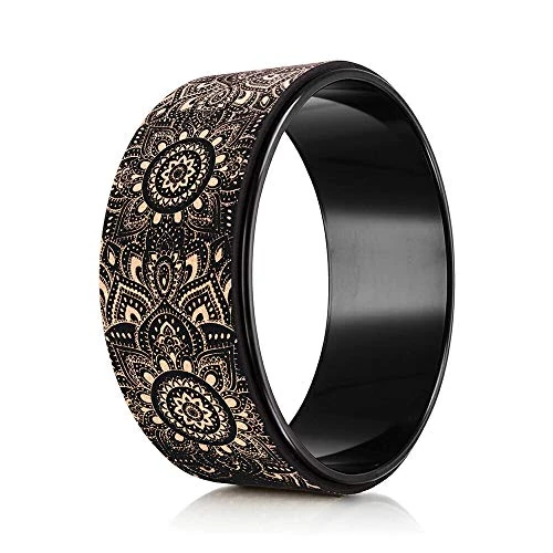 Beperkte aanbieding: Yoga Design Lab Yoga Wheel | Extra sterk, Dharma Wiel, milieuvriendelijk | intensievere rek, verbetert de houding (Mandala Black Cork) van 64.00 EUR naar 64.00 EUR (besparing 0%)