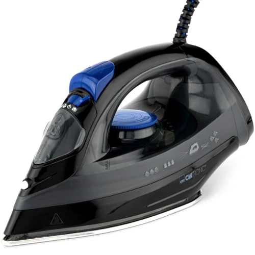 Oferta limitowana: Clatronic DB 3703 263855 Żelazko Parowe, 1800 W, Czarno/Niebieski z 59.90 zł na 59.90 zł (oszczędź 0.00%)