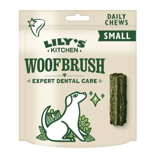 Offerta a tempo: Lily’s Kitchen Bastoncini dentali piccoli per cani adulti Woofbrush realizzati con ingredienti naturali (7 x 22g) - 34% da 9.11 € a 5.99 €