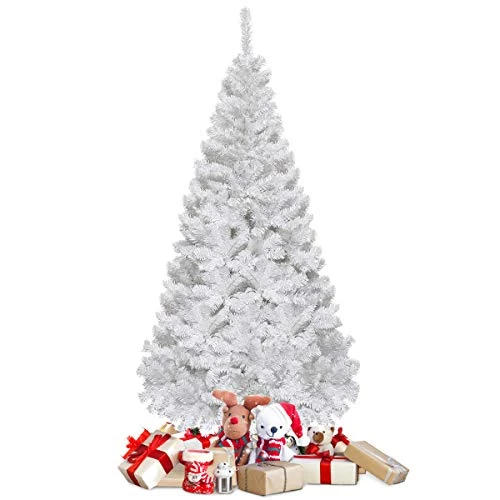Offerta a tempo: COSTWAY Albero di Natale Bianco 150/180/210/240 cm (180 cm) | Albero di Natale Artificiale con 350/650/950/1138 Rami in PVC e Base in Metallo per Casa, Ufficio e Negozio - 17% da 45.99 € a 37.99 €