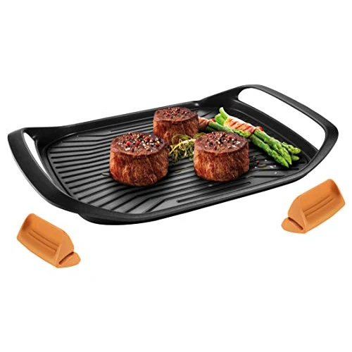 Offerta a tempo: Tescoma 605068 Bistecchiera SmartClick, Antiaderente, 42 x 28 cm, Compatibile con Induzione, Nero - 38% da 79.90 € a 49.50 €