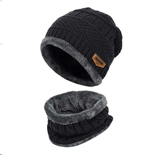 Oferta limitada: byou Gorros de Punto y Bufanda,Conjunto de Bufanda y Gorros con Forro Polar para Hombres y Mujeres Unisex para Interiores y Deportes al Aire Libre de 15.99 EUR a 15.99 EUR (ahorro 0%)