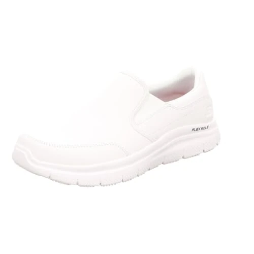 Skechers Flex Advantage Sr Bronwood, Mocassini Uomo, Bianco, 42 EU