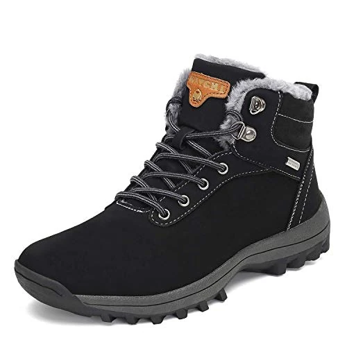 Limitiertes Angebot: PASTAZA Warme Winterschuhe Herren Damen Winterstiefel Outdoor Winterboots Gefüttert Schneestiefel Schwarz 40 von 48.99 EUR auf 34.99 EUR (Spare 29%)