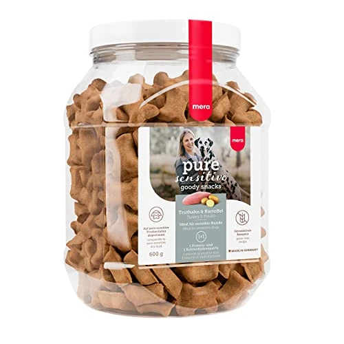 Limited-time offer: MeraDog Pure Sensitive Goody Snack Truthahn & Kartoffel 600g from 31.64 £ to 31.64 £ (save 0.00%)